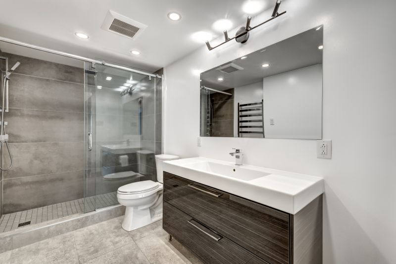 Wide View of a Modern Bathroom